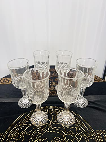 Bavary 6x Wein Gläser Weißwein Rotwein Transparent 200 Ml Kristallglas Hochwertig Art Deco Medusa Mäander