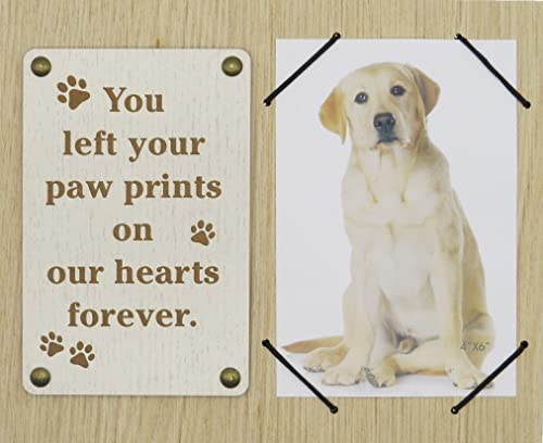 UniDeco Loss of Pet Gifts Hund – 10,2 x 15,2 cm Gedenkrahmen für Hund – Verlust eines Hundes – Trauergeschenk – In Erinnerung an Hund Bilderrahmen – Geschenke für den Verlust des Hundes – Tod des