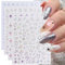 JMEOWIO Aurora Olografico Adesivi Unghie Nail Art 9 Fogli Stickers Autoadesivi Decorazioni Nail Art Disegni