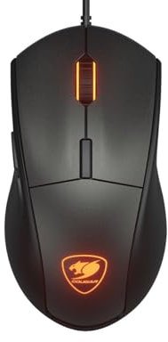 COUGAR Gaming | Souris Gaming | MINOSEX Noir - Capteur Optique PMW3330-7200 DPI - Switches OMRON - Rétroéclairage RGB Personnalisable - Design Ergonomique - Patins en PTFE - Connecteur USB