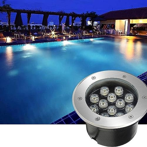 Faretto Subacquei - Faretti Piscina, Luce Da Terra In Acciaio Inossidabile Impermeabile IP68 12V, Per La Lampada Di Illuminazione Rockery Della Fontana Della Piscina Del Giardino All'aperto ( Color :