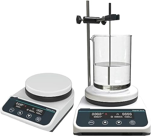 XENITE Digital Magnetic Hot Plate Stirrer Magnetic Stirrer Hot Plate Lab Stirrer Digital Display Magnetic Mixer Heating Thermostatic With Stir Bar 3L Liquid Stirrer With LED Display
