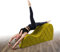 BEDIA Chaiselongue-Sessel gebogen für Yoga, Stretching, Entspannung und mehr, weiches Olivgrün