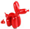Rideco Pooping Ballon Hund Skulptur Kleine Tierstatue Home Decor Moderne Dekorative Kunstskulptur Moderne Desktop-Ornament für Büro Schlafzimmer Wohnzimmer Dekor (Rot, Klein), PBD-01