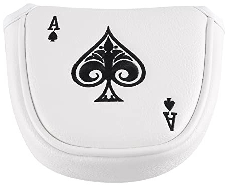 Happysnow Golf Hammer Putter Abdeckung Kopfbedeckung Magnetischer SchläGer Schutz Passt für 2 Putter, LH