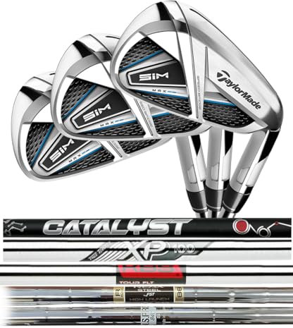 Build a Custom TaylorMade Sim Max Iron or Wedge (#7, Catalyst Black Stiff)