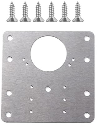 Schrankscharnier Reparaturplatte Kit Edelstahl Scharnier Werkzeuge Möbel Tür Scharnier Zubehör für Holz Möbel Regale Schrank Scharnier Reparaturset W/Loch