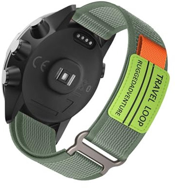Nylon Armbänder für Suunto 7/Suunto 9/9 Titanium/9 Baro/Spartan Sport/D5 Armband, Weiches Stoff mit Verstellbar Verschluss Damen Herren Sport Ersatzarmband Kompatibel mit Suunto 7/9 Uhrenarmband (7)