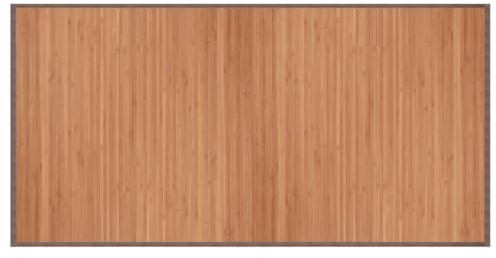 vidaXL Teppich, Bambusteppich Rechteckig, Bambusmatte rutschfest für Wohnzimmer, Läufer Küchenteppich Flurteppich, Modern, Natur 100x200cm Bambus