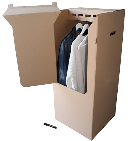 Pack and Move Carton penderie déménagement avec marqueur offert