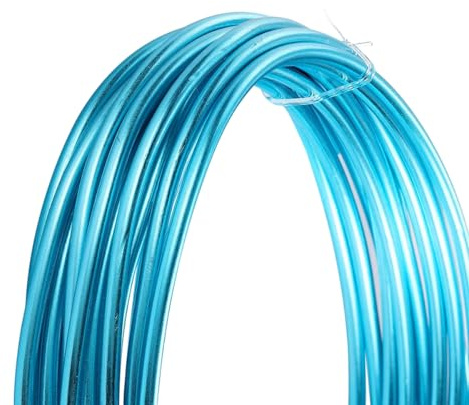 Cozylkx Alambre De Aluminio Anodizado De 2 Metros Para Esculpir, Alambre De Metal Para Manualidades De 3 Mm, Alambre De Moldeo Flexible Para Fabricación De Joyas, Modelado