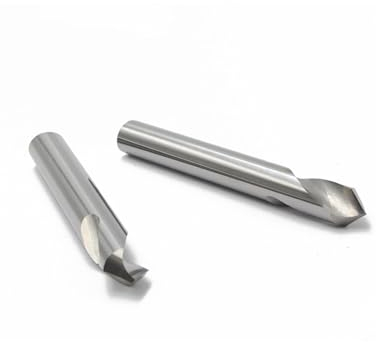 Fasenfräser Wolframstahl, Aluminium, Festpunktstahl, spezielles Fasenfräsen, gerader Schaftfräser(3MMxD4x50MM)
