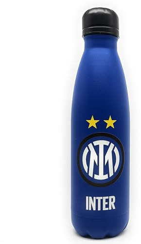 Seven Borraccia Termica Inter, Nero Azzurro, 0,5 Litri, Borraccia Scuola e Tempo Libero, Bambino
