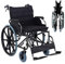 Faltbarer und Selbstfahrender RollstüHle für Behinderte Sitzbreite 56cm RollstüHle für Schwere Menschen Transport FüR äLtere Menschen Handbremsen Belastbarkeit 150kg (56cm)