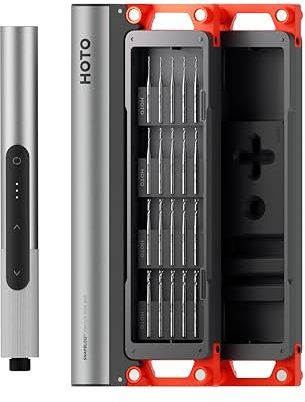 HOTO SNAPBLOQ D-A03 Mini Trapano a Batteria con 20 punte, Trapano a Mano Senza Fili a 3 velocità, Luci LED, Set di Trapani Elettrici per la Realizzazione di Gioielli, Resine, Legno, Plastica, DIY