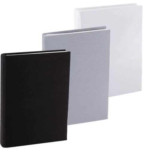 craspire 3 Farbe Dehnbarer Buchumschlag Schwarz Weiß Grau Lila Waschbar Wiederverwendbar Große Buchhülle Aus Nylon Buchschutz Elastische Notizbuchumschläge Für 9 x 11 Zoll Hardcover Bücher Lehrbücher