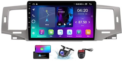 ZZPHKK Android 13 Carplay Android Auto Car Radio 2 DIN für Toyota Corolla 9 E120 2004-2006 FM RDS DAB+ Car Radio mit Screen 9 Zoll Unterstützung DSP Equalizer/BT 5.0/Rear View Camera(NF-2)