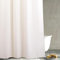 Rideau de douche gaufré ivoire : rideau de douche en tissu texturé très résistant pour salle de bain – Rideau de bain en polyester épais hydrofuge lavable – 183 x 183 cm