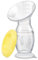 Yohcuro Manual Breast Pump, 4oz Food-Grade & BPA Free Silicone Pump with Lid, Breast Milk Collection, One-Size-Fits-All, High-Temperature Resistant, No-Leak Design (Yellow)