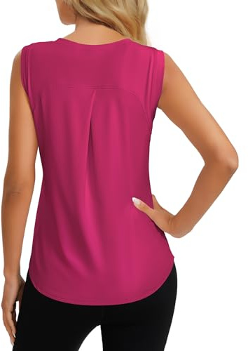 Dawnrole Débardeur de Sport Femme Fitness Running Workout Chemises sans Manches