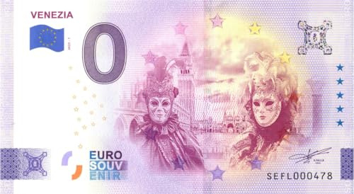 Billet Venezia de 0 euros – Carnevale – Venise – Carnaval – Italie – Souvenir o zéro €