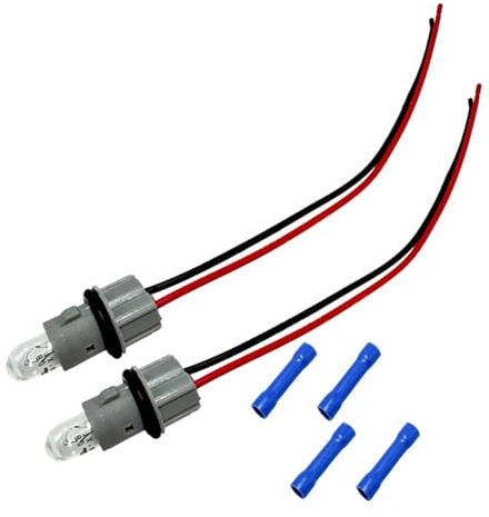 Kabelbaum Adapter für Seitenleuchten, 2 STÜCKE Seitenmarkierungsleuchte Licht Passend Für Mercedes C-Klasse W203/W204 Sockel Kabelbaum Mit Glühbirne E-Klasse W210/W211/W212 A0005400966