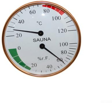 Premium Sauna-Thermometer und Hygrometer zur Wandmontage mit edlem Design