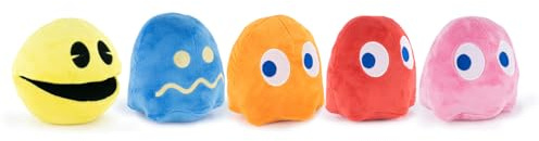 Play by Play Pac Man Plüschtier, 16 cm, 760019600 (Packung mit 5 Modellen)