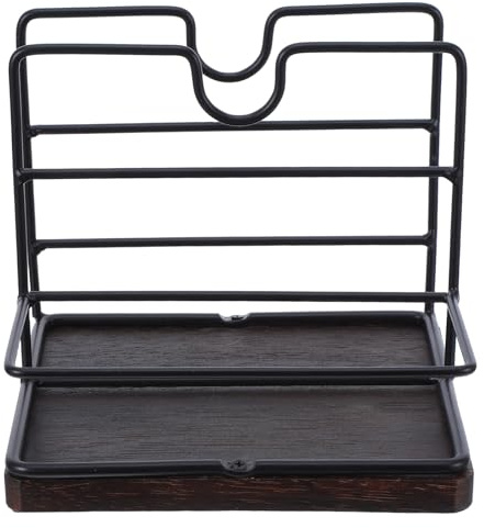 DIYEAH Porte-Serviettes de Table - Distributeur de Serviettes en Bois avec Porte-salières et poivrières - - en Papier pour la Cuisine, Le Plan de Travail et la Table à Manger