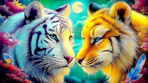 Magische Wolfsbaumlandschaft Puzzle für Erwachsene: 1000-Teilig aus recycelter Pappe - Dekoration 38x52cm/1000pcs