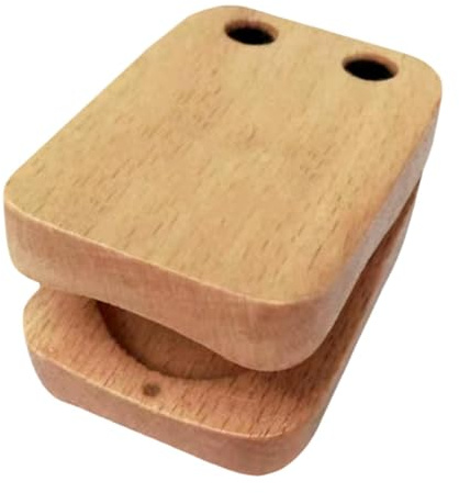 RNXRZANK Cajon Kastagnette Aus Holz, Musikinstrument, Begleiter Cajon, Leichtes Schlaginstrument, Schnell Aufzubauen, Geeignet für Bühne, Band, Show, Ko, Kastagnette
