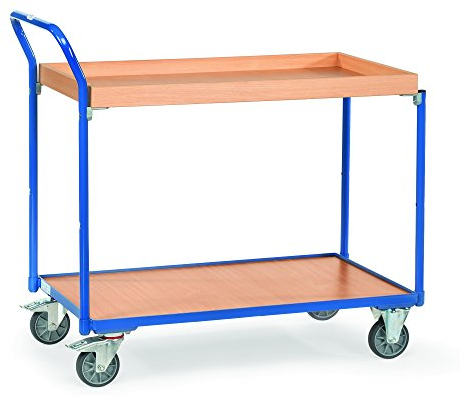 Fetra Transportgeräte mtpfg3740 Wagen Tablett Griff Gebogen mit Wulst, 850 mm x 500 mm Plattform