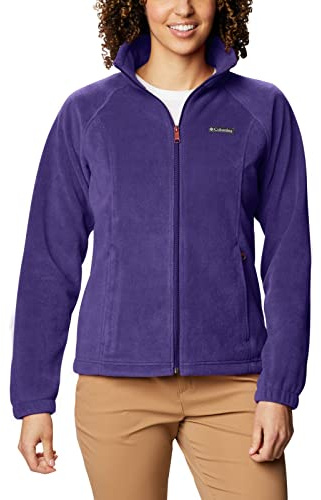 Columbia Women's Benton Springs Full Zip Fleece Jacket, Hyper Purple, L