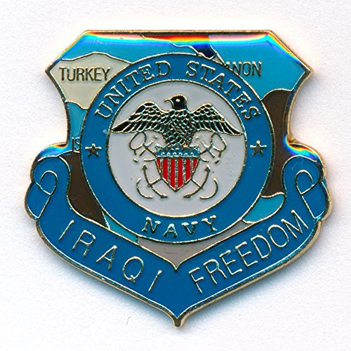 Iraqi freedom emblem drapeau anglais united states navy uSA badge pin écussons 0777