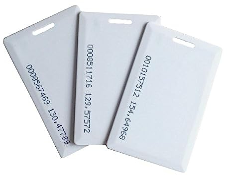 YARONGTECH 125KHz Proximity EM4100 Tür Eintrag RFID Clamshell Dick Karte (Stärke 1,9 mm 10 Stück)