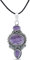 mantraroma Collier pendentif en argent 925, pierre précieuse améthyste violette, collier en argent sterling pour femme, cadeau (MAH-076-01)