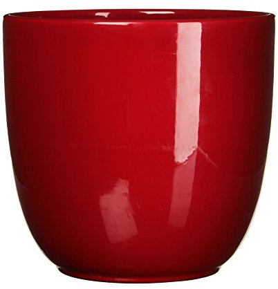 Mica decorations Tusca Blumentopf, Keramik, Dunkelrot, 35 x 35 x 31.5 cm