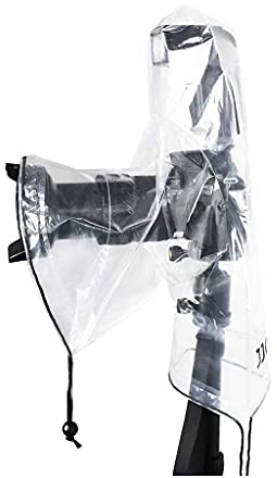 JJC 4 Pieces Camera Rain Cover Rain Coat Rain Sleeve for Canon Nikon Fujifilm Sony Olympus Panasonic other Camera with a Lens & Flash, Raincover Rainwear