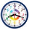 Kiddus Horloge Murale Éducative pour Enfants, Garçon, Fille. Time Teacher Analogique avec Exercices. Facile d’Apprendre à Lire l’Heure. FRANÇAIS Bleu