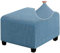 AQIGR Stretch Hockerbezug Quadratisch 40x40/50x50/60x60 Hocker Fußstütze Schonbezug Ottoman Cover Ottomane Hocker Protector Hockerabdeckung Mit Elastischem Boden (Color : #12, Size : L)