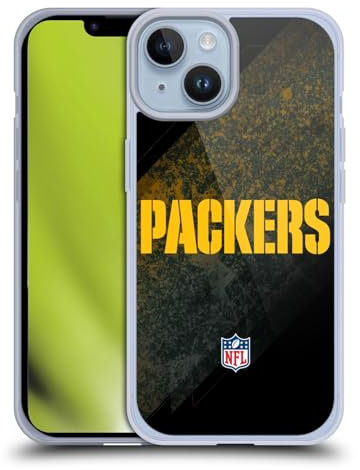 Head Case Designs Offizielle NFL Unschärfe Green Bay Packers Logo Gelhülle [Militärischer Schutzgrad] Kompatibel Mit Apple iPhone 14 Und Kompatibel Mit MagSafe