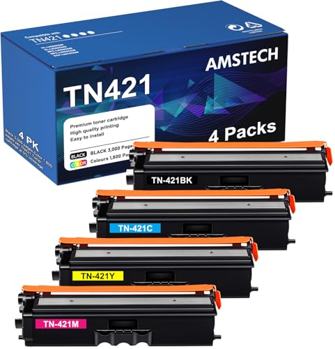 4-Pack TN421 TN423 TN421BK Tonerkassette als Ersatz für Brother MFC-L8690CDW MFC L8690CDW HL-L8260CDW DCP-L8410CDW HL-L8360CDW MFC-L8900CDW TN-421BK TN-421C TN-421M TN-421Y Schwarz Cyan Gelb Magenta