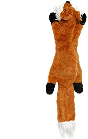 BYNYXI Hundespielzeug Quietschspielzeug, 45cm Plüsch Fuchs Squeaky Toy Gefüllte Plüschtiere Tierspielzeug Interaktives Spielzeug Kauen Sound Fun Hundespielzeug für Welpen Kleine Mittlere Große Hunde