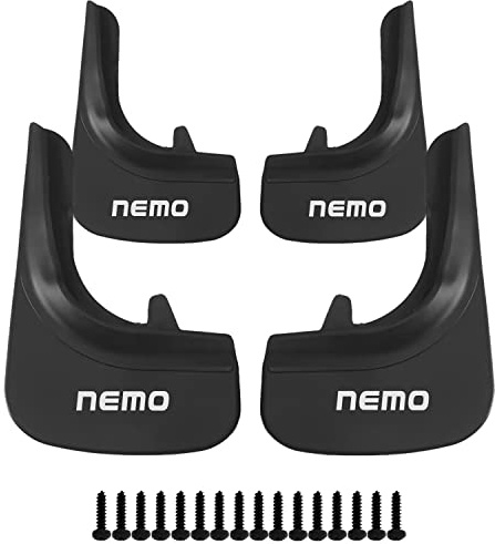 Axenture Auto Spritzschutz Set für Citroen Nemo, vordere und hintere Gummispritzschützer, Reifenschutz, Zubehör für Radkästen 4 Stück