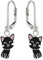 LOVE YOUR CITY Ohrringe, Ohrhänger Katze Kitty Cat. Tier Schmuck Geschenke für Mädchen, Kinder, Kinderschmuck aus 925 Sterling Silber mit Emaille. Kommt in kleiner Geschenkbox.