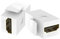 HuYan DisplayPort Keystone Jack | Socket Panel Jack Adapter | Wandhalterung Modul Verlängerung gerader Kopf für Streaming Video Player Projektoren Blu-ray Player