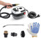 Decdeal Pulitore a vapore portatile portatile da 2500 W Macchina per la pulizia a vapore pressurizzata ad alta temperatura con spazzole e guanti per mobili da cucina Auto da bagno