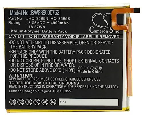 vhbw Akku kompatibel mit Samsung Galaxy Tab A7 Lite Tablet Pad (4900 mAh, 3,85 V, Li-Polymer)