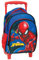 Spiderman - Mochila con ruedas, 30 cm, color azul, azul, 30 cm