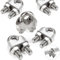 PuretéavHom 12 Stück Drahtseilklemme 6mm Edelstahl 304 DIN741 Seilklemme M6 Drahtseilklemmen Bügelseilklemme Stahlseil Seilverbinder für Drahtseil Seilklemme Klemme 6mm Wäscheleine Markise Fixiert